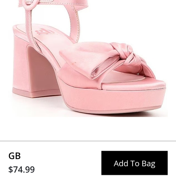 GB girls Pink Dress Shoes with Bow Detail - Picture 4 of 7